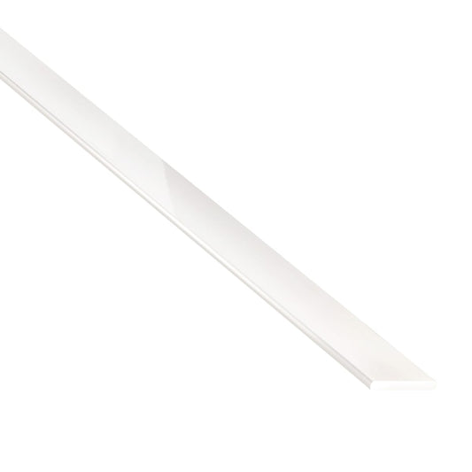 Bricocenter PROFILO PIATTO IN ALLUMINIO VERNICIATO 300x2MM 1M BIANCO SATINATO