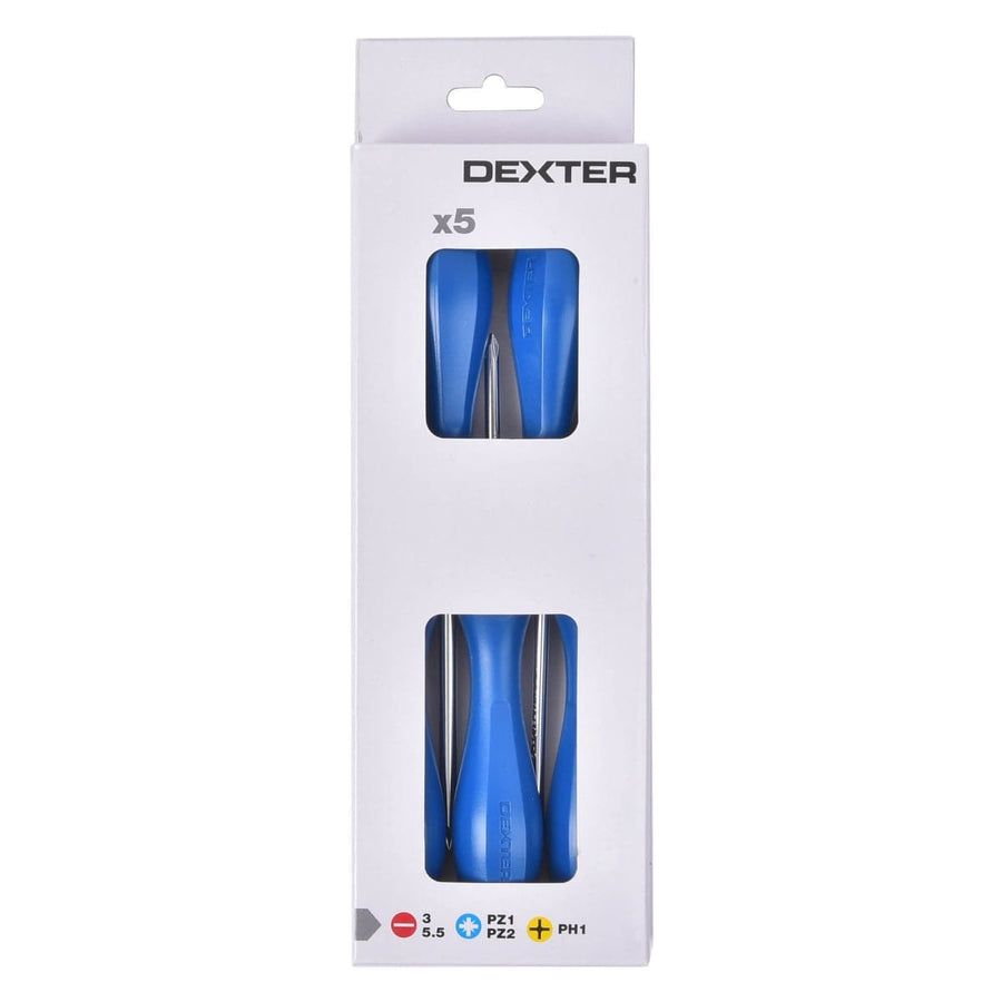 Bricocenter DEXTER 5-PIECE SCREWDRIVER SET