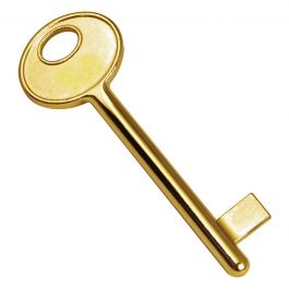 BRASS-PLATED PASSE PARTOUT KEY 2 PIECES