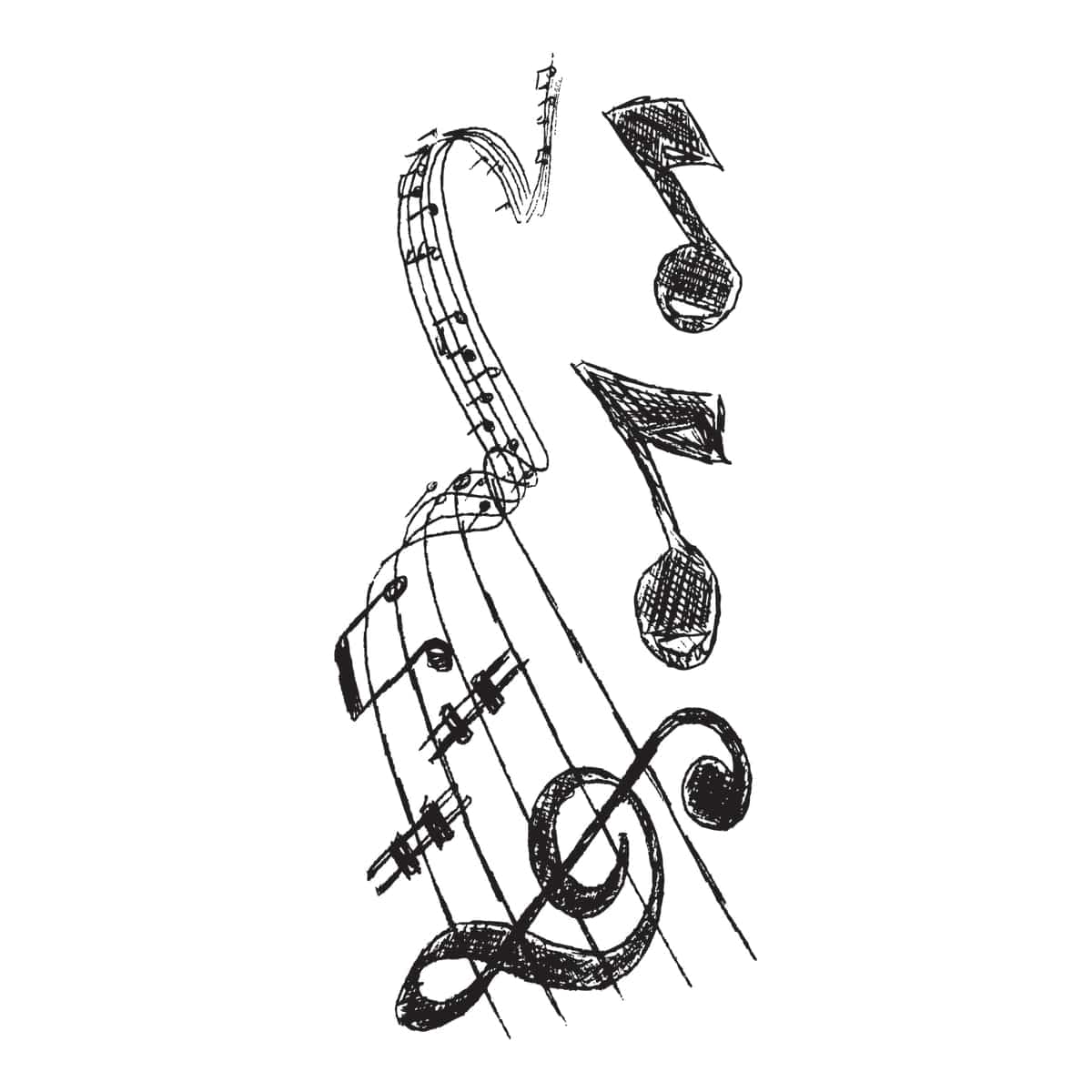 Bricocenter MUSIC STICKER 15.5X34 CM