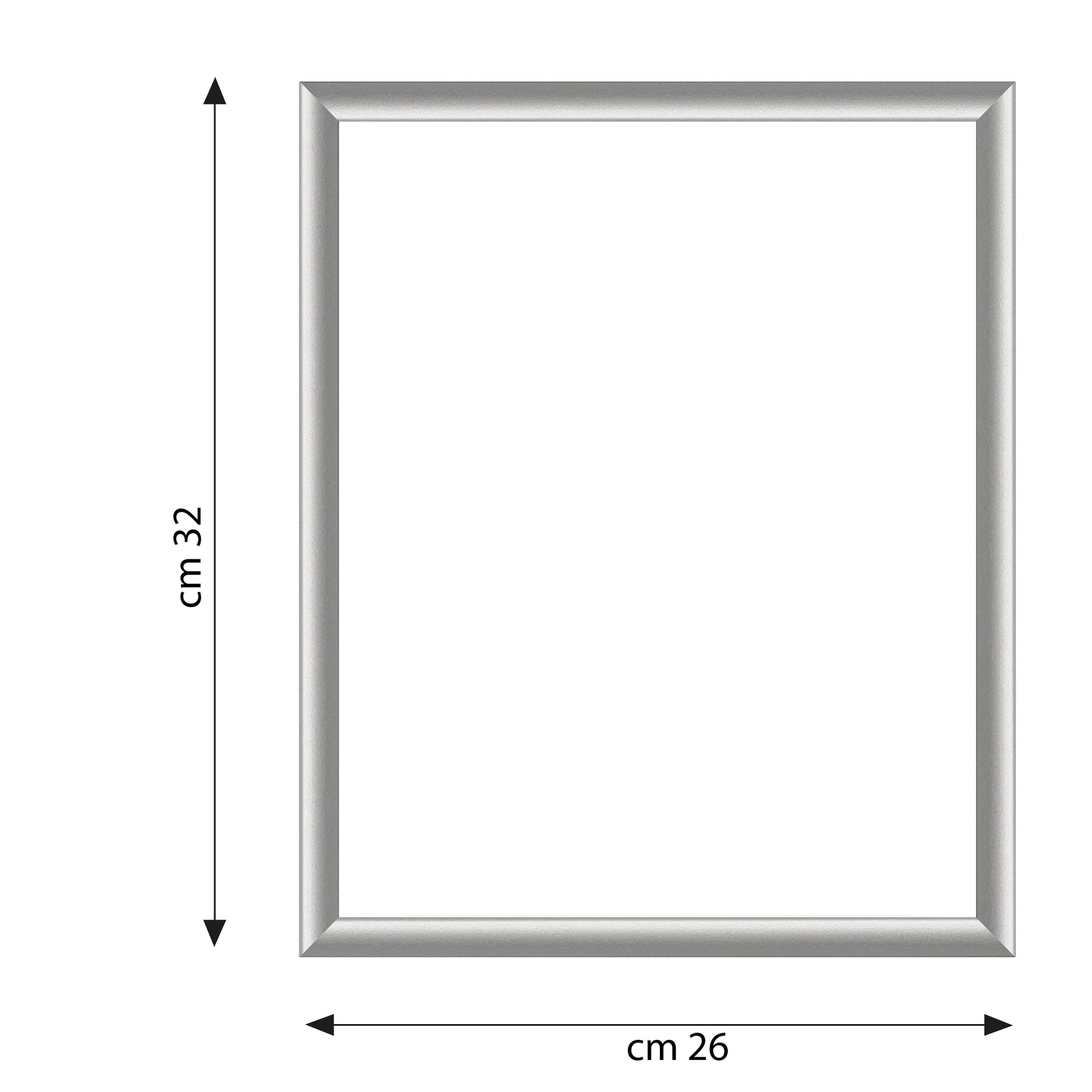 BOMBERINO FRAME 21X29.7 CM WOOD SILVER