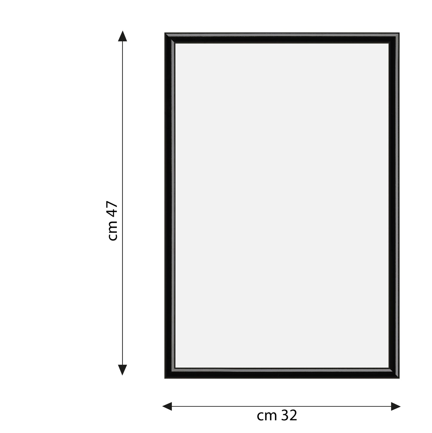 BOMBER FRAME 30X45 CM WOOD BLACK