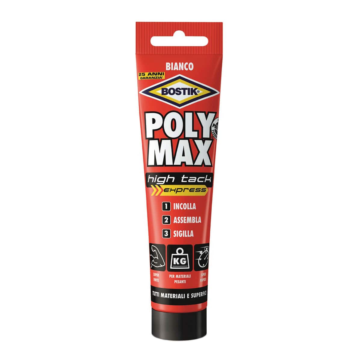 Bricocenter COLLA DI MONTAGGIO POLY MAX HIGH TACK EXPRESS BIANCO TUBO 165gr