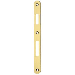 F22 SECURITY LOCK STRIKER PAINTED BRASS-PLATED STEEL