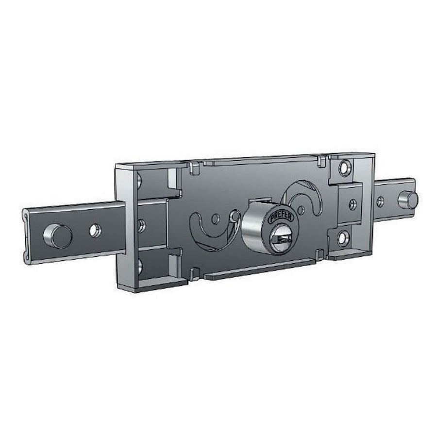 Bricocenter CENTRAL SHUTTER LOCK ROUND CYLINDER LEFT/RIGHT FLAT KEY GALVANISED STEEL
