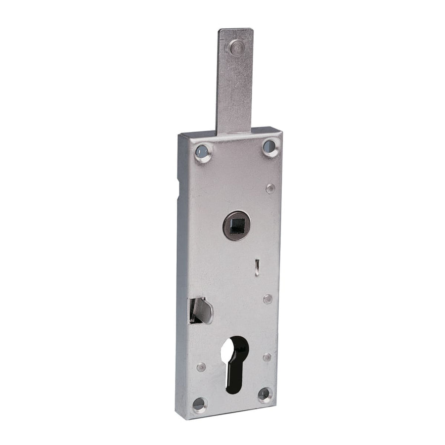 Bricocenter OVERHEAD DOOR LOCK SHAPED CYLINDER RIGHT/LEFT CENTRE DISTANCE 70 MM GALVANISED STEEL