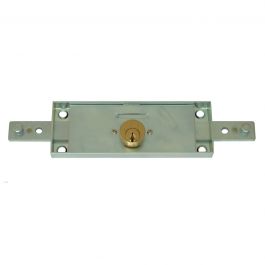 LOCK FOR SHUTTER RIGHT/LEFT ROUND CYLINDER STRAIGHT DEADBOLT GALVANISED STEEL