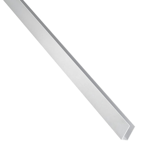 10x10x1mm natural aluminium U-profile, 1m