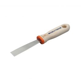 DEXTER SMOOTH SPATULA 20 MM FOR PLASTERING STEEL BLADE WOODEN HANDLE