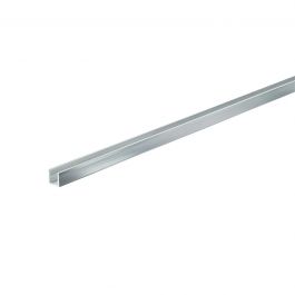 ALUMINIUM U-PROFILE 10X15MM 2M ANODISED POLISHED