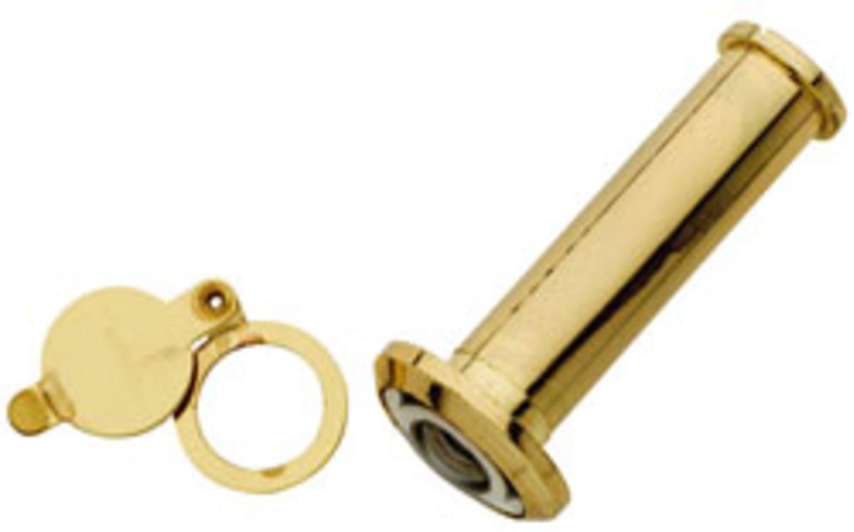 PEEPHOLE 50X82 MM DIAMETER 14 MM BRASS-PLATED STEEL