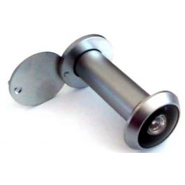 PEEPHOLE 60 X100MM DIAMETER 16MM SATIN CHROME
