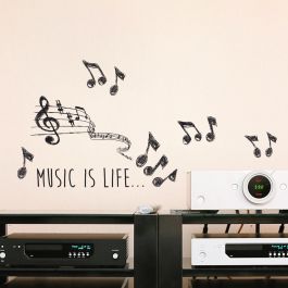 MUSIC STICKER 15.5X34 CM