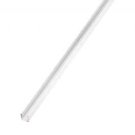 PROFILE U MM 10X21X10 PVC WHITE MT1.00