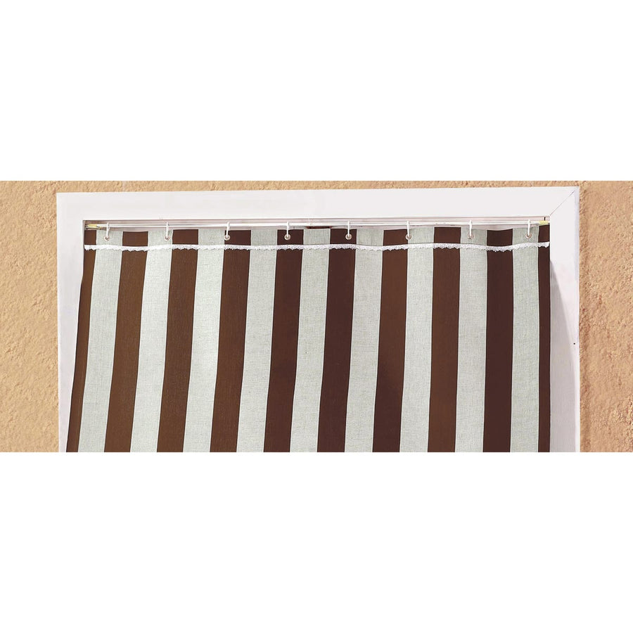 Bricocenter CARIBBEAN BALCONY AWNING 140X300 R/BROWN W/GROMMETS AND HOOKS
