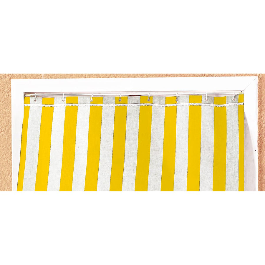 Bricocenter CARIBBEAN BALCONY AWNING 140X300 R/YELLOWC/HOOKS
