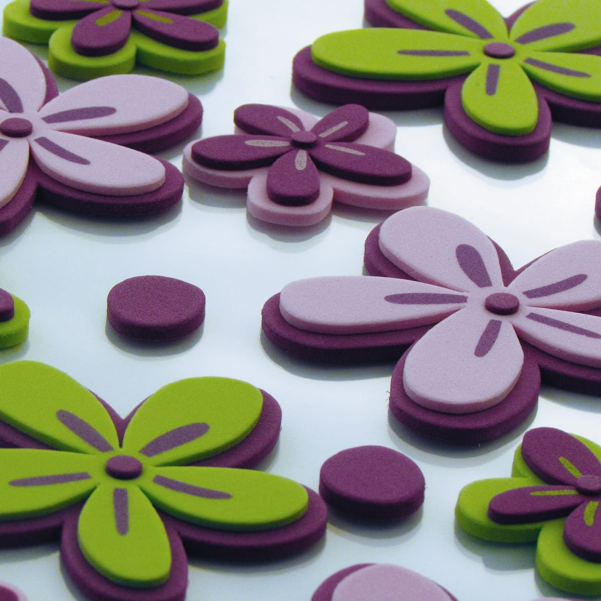 Bricocenter STICKER FOAM 3D LITTLE FLOWERS 15.5x34