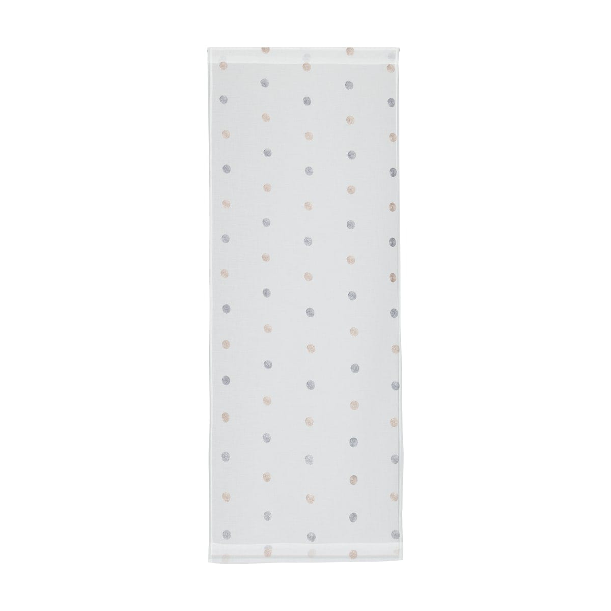 CHLOE CURTAIN WHITE WITH BRONZE POLKA DOTS 60X140 CM