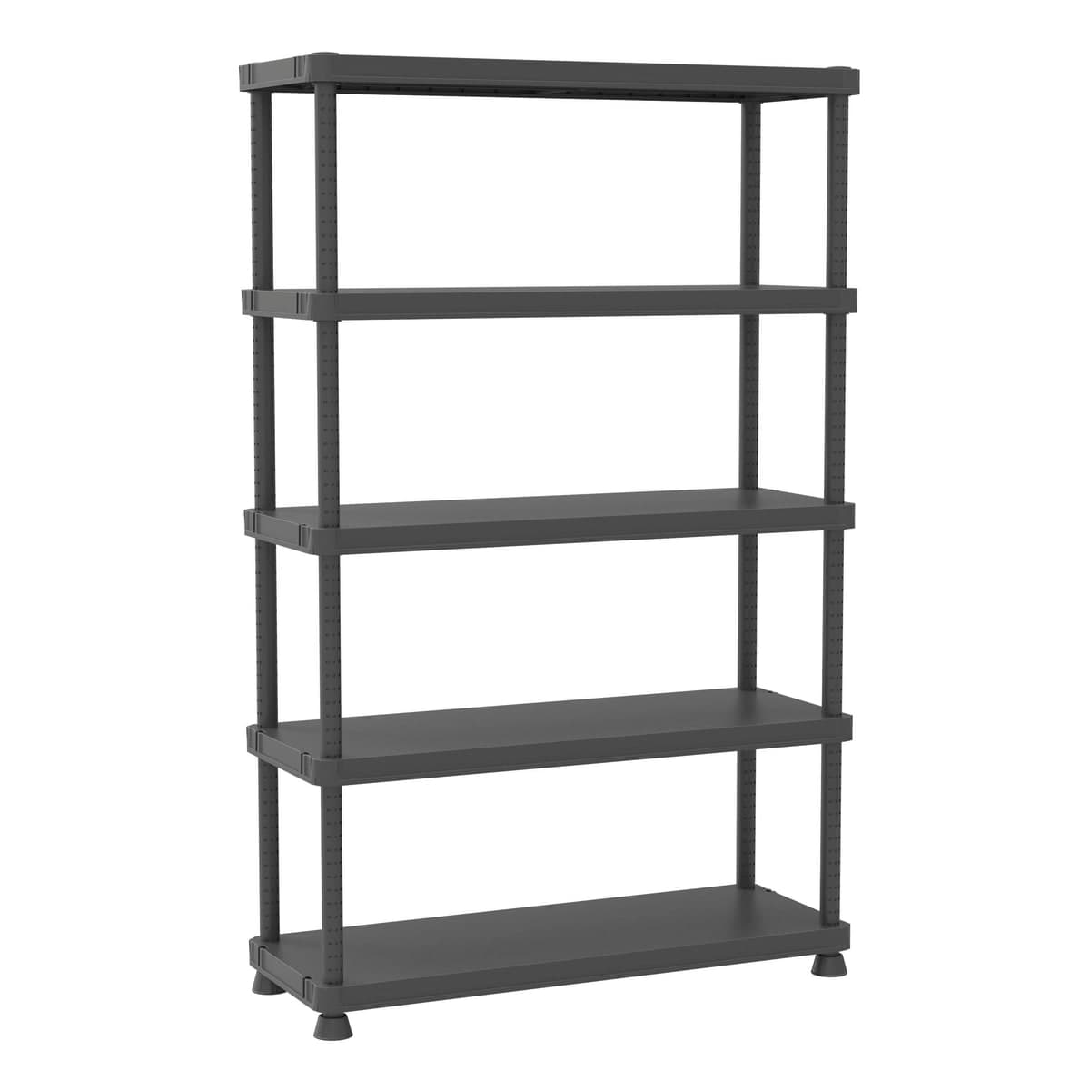 Bricocenter W120xW45xH188CM 5-SIZED SCAFFIELD 70 KG PLASTIC BLACK