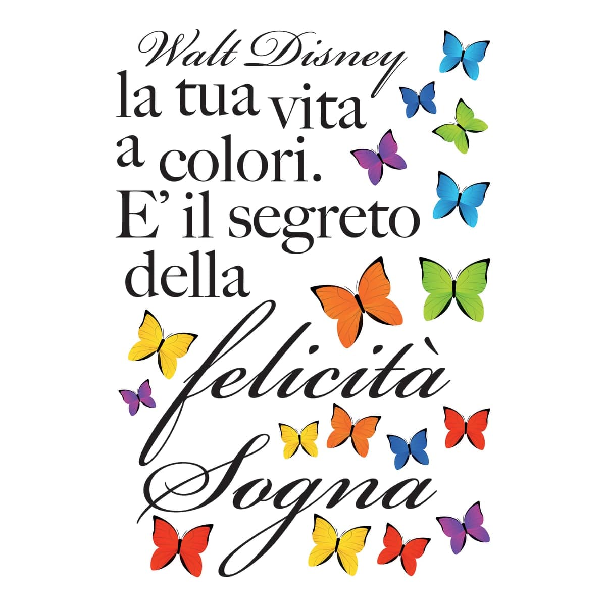 Bricocenter STICKER PHRASE DREAM IN COLOUR 47.5X70 CM