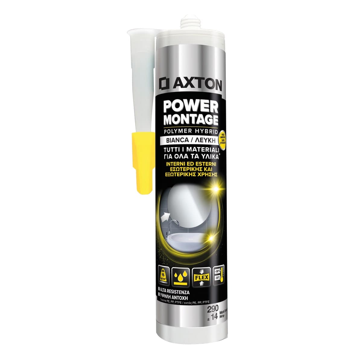 AXTON POWER MONTAGE ADHESIVE SEALANT WHITE 290ML