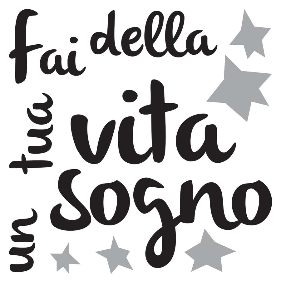 Bricocenter STICKER WORDS UP DREAM AND REALITY 31.5X34 CM