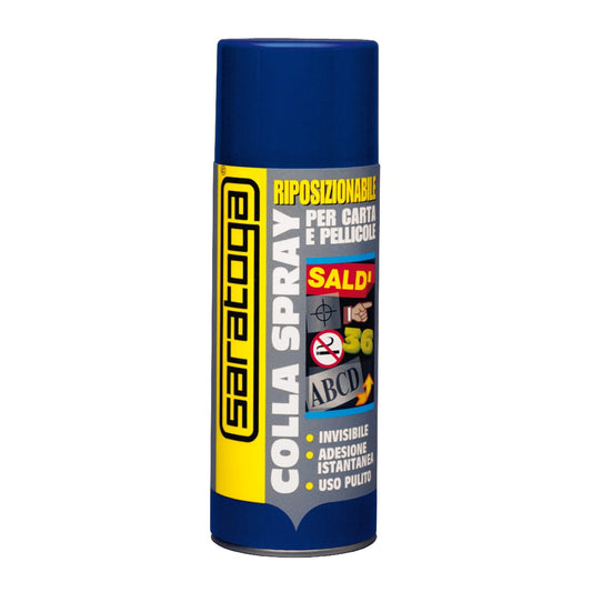 SARATOGA INVISIBLE REPOSITIONABLE SPRAY GLUE 400ML