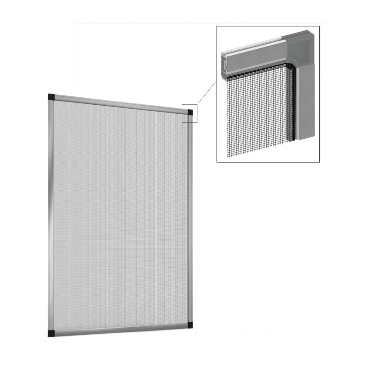Bricocenter 80X250CM ALUMINIUM MOSQUITO NET ROLL
