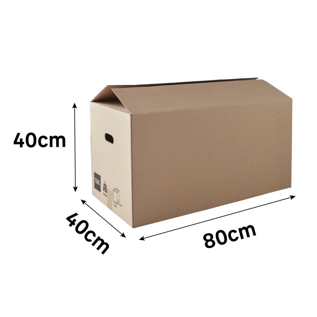 Bricocenter CARDBOARD BOX W80xD40xH40 128LT