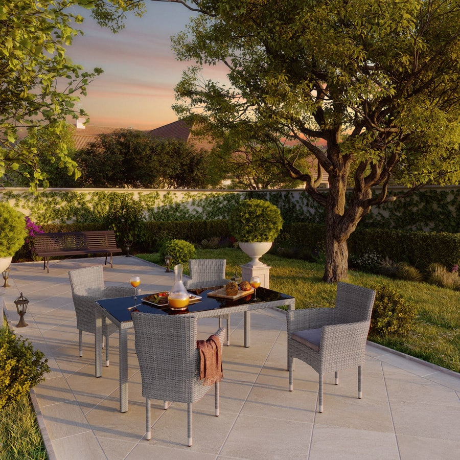 Bricocenter DAVOS NATERIAL ARMCHAIR wicker synthetic aluminum with cushion