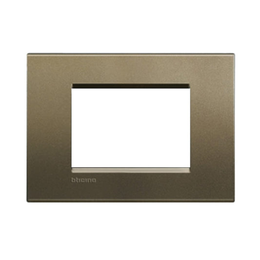 Bricocenter LIVING LIGHT SQUARE PLATE 3 PLACES GRAY