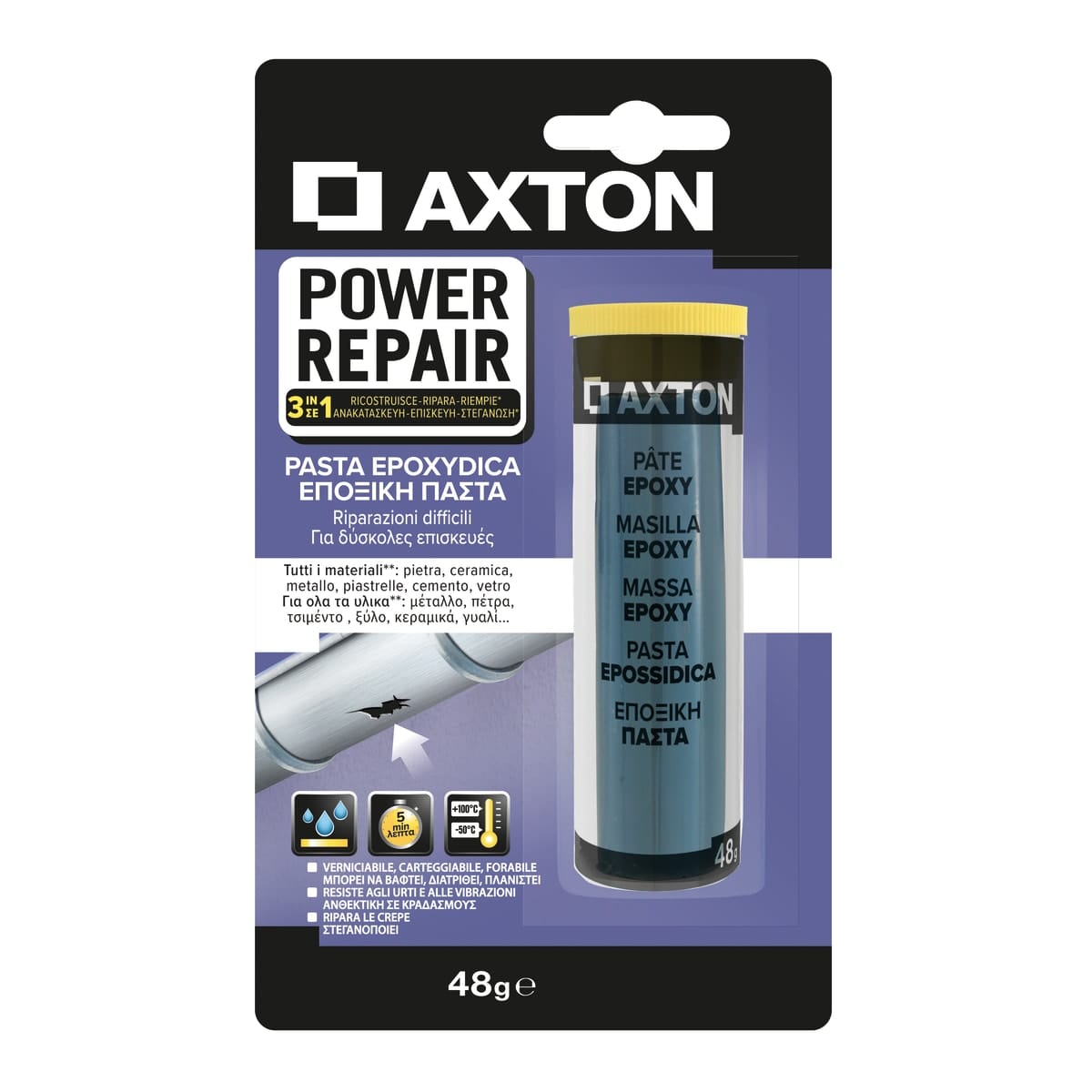 Bricocenter REPAIR GLUE PASTE 50 G AXTON
