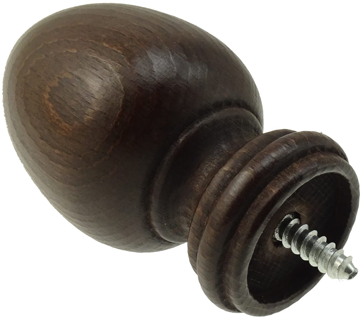 Bricocenter PASOLINI FINIALS WOOD WALNUT D28 CM