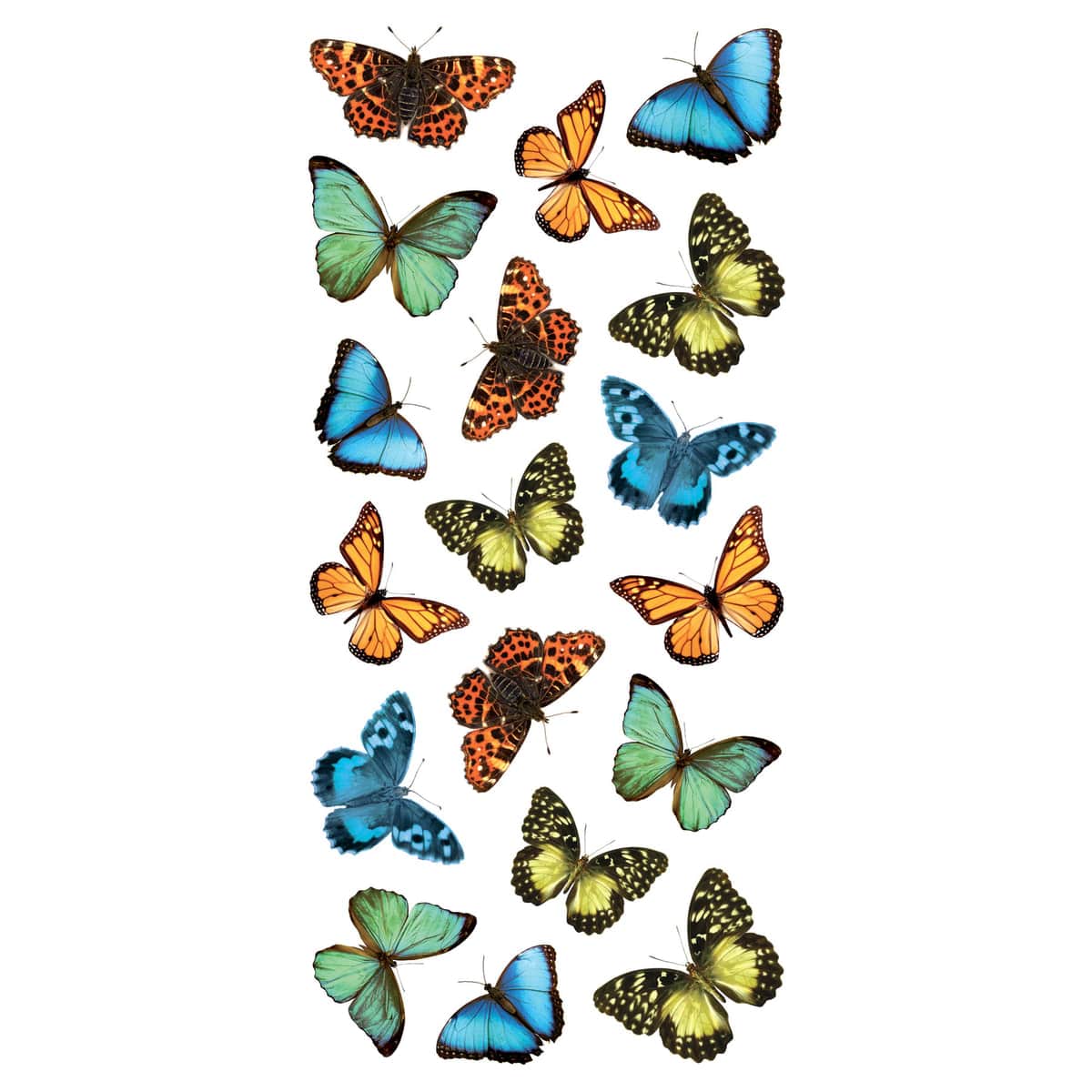 Bricocenter COLOURFUL BUTTERFLIES STICKER 15.5X34 CM