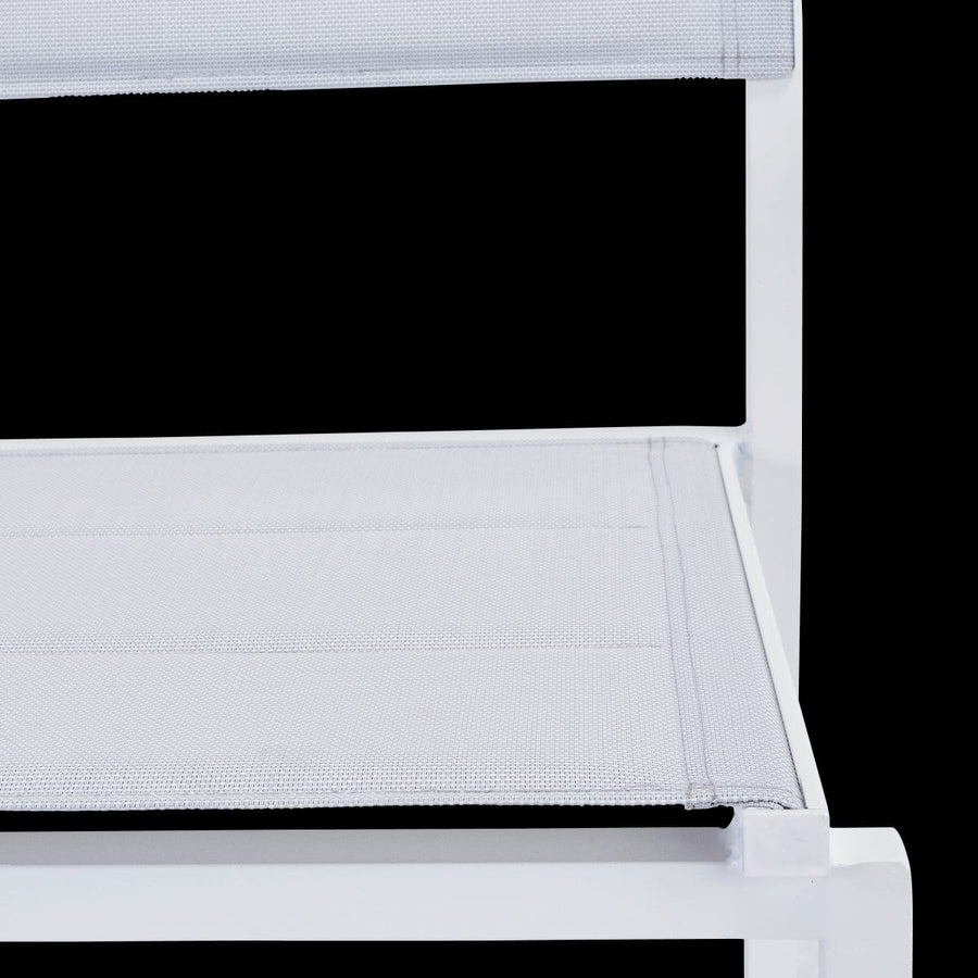 Bricocenter NATERIAL ORION BETA II ALUMINIUM TEXTILENE WHITE CHAIR