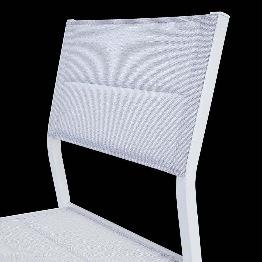 Bricocenter NATERIAL ORION BETA II ALUMINIUM TEXTILENE WHITE CHAIR