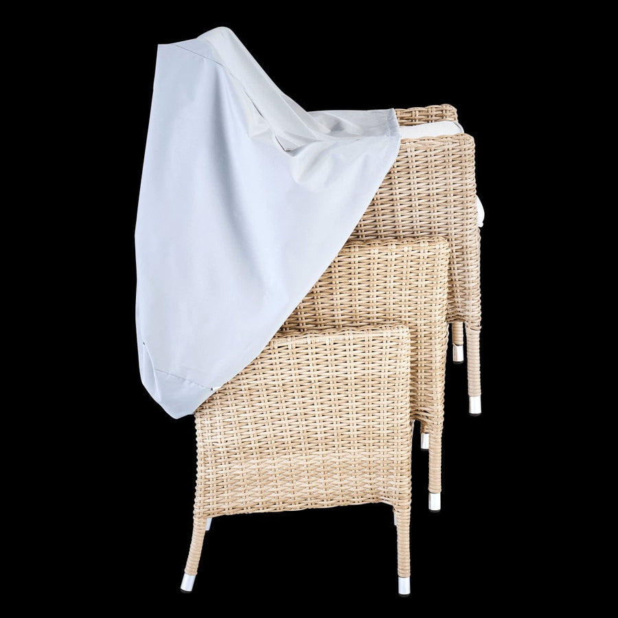 Bricocenter COVER FOR STACKABLE CHAIRS 66X66X105/70 LIGHT GREY