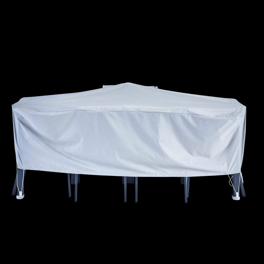 Bricocenter COVER FOR RECTANGULAR TABLE 200X130X60 LIGHT GREY