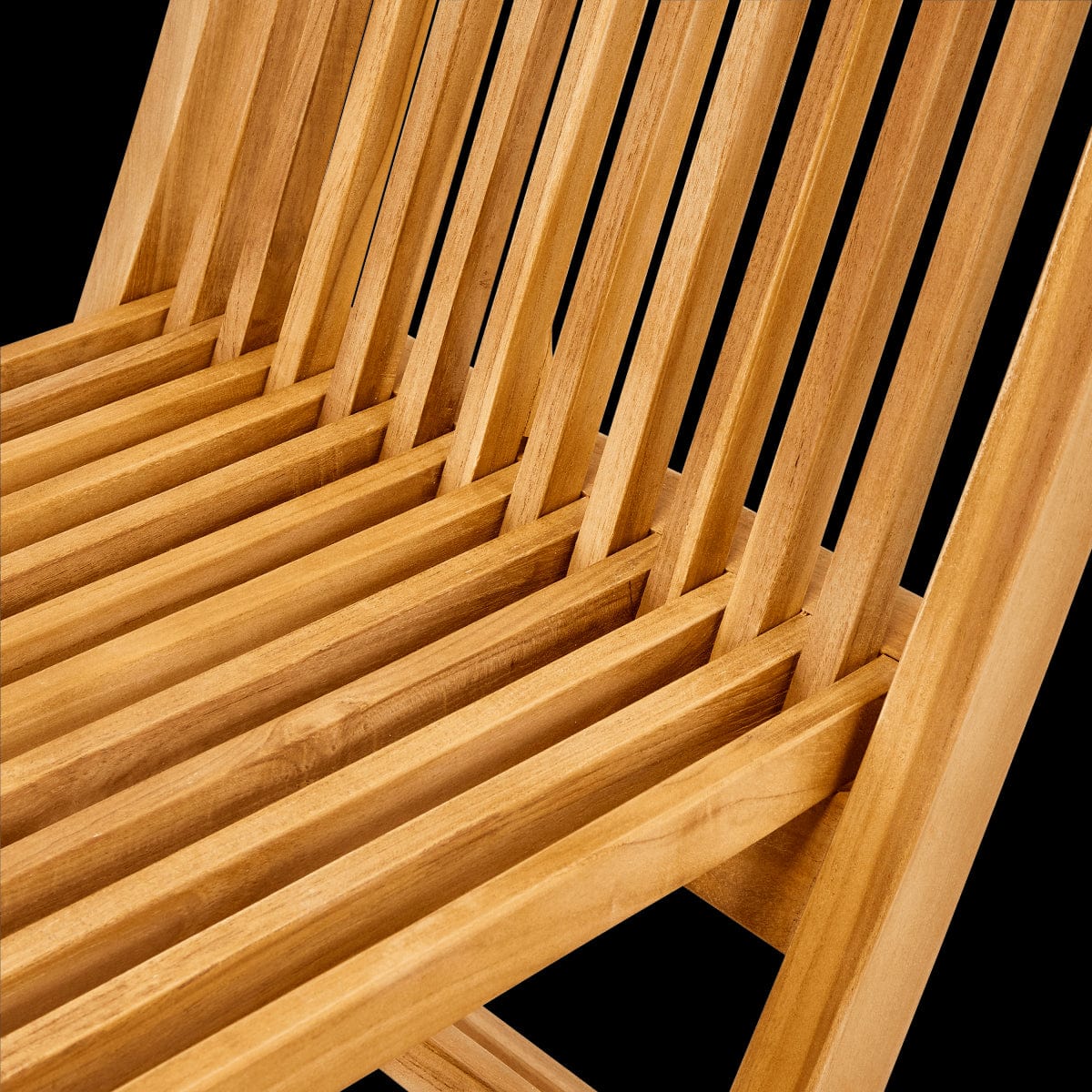 Bricocenter ANTEA ORIGAMI NATERIAL Set 2 chairs in teak 61X48X88