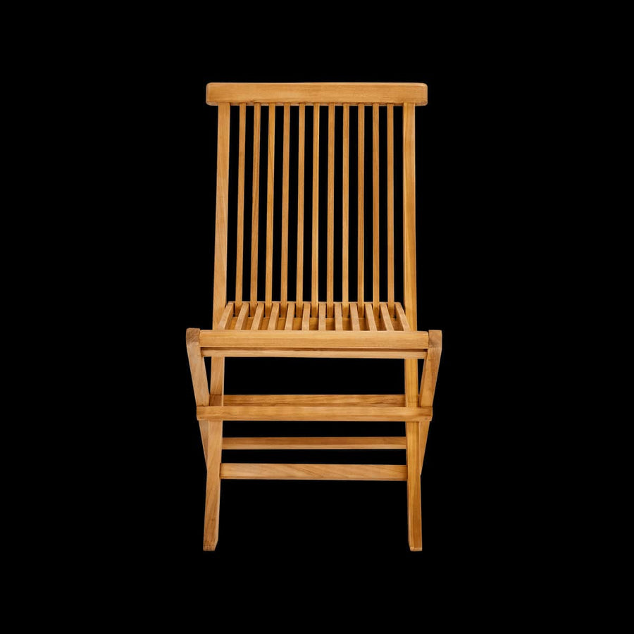 Bricocenter ANTEA ORIGAMI NATERIAL Set 2 chairs in teak 61X48X88