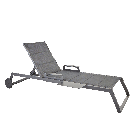 BED ODYSSEA II NATERIAL Aluminum, textilene, padded, anthracite