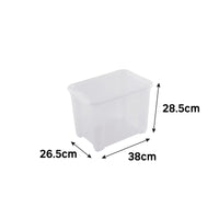 CONTAINER WITH LID T-BOX S W38xD26.5xH28.5CM 18LT TRANSPARENT PLASTIC LID