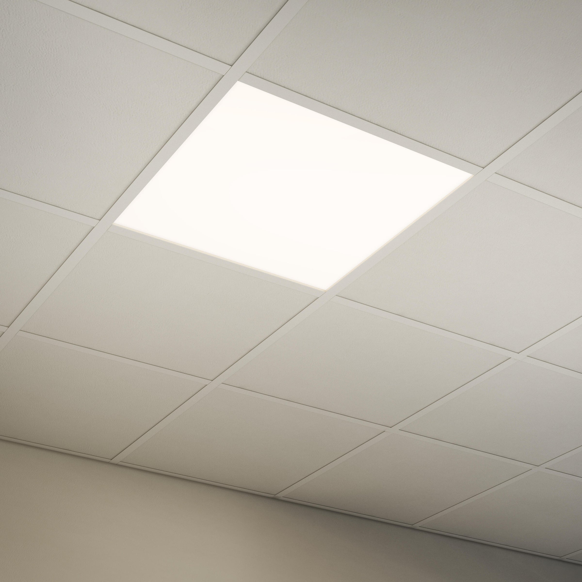 Pannello led metallo bianco 60x60cm 3800lm luce naturale ip20