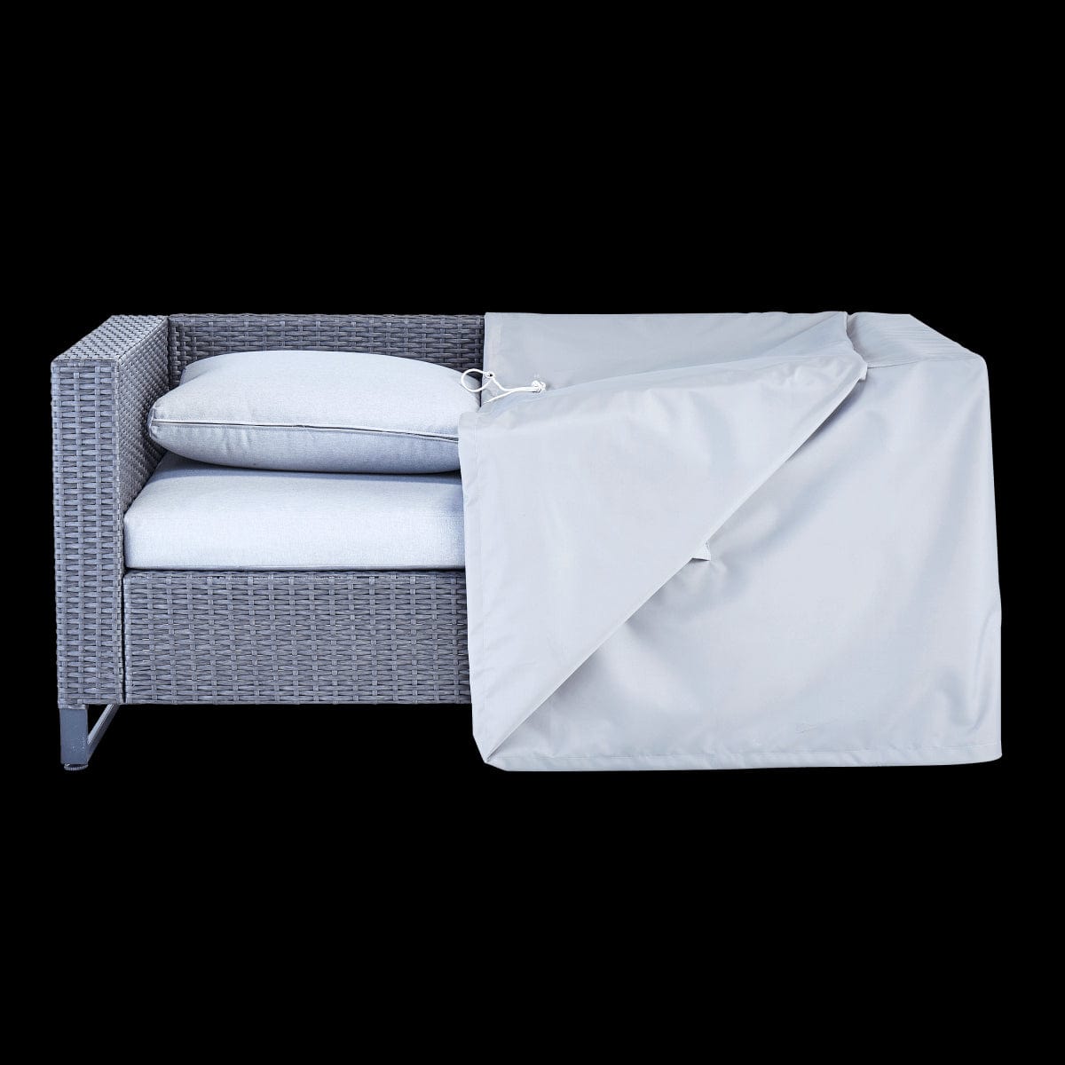 Bricocenter COVER FOR 2-SEATER SOFA 130X75X60CM LIGHT GREY
