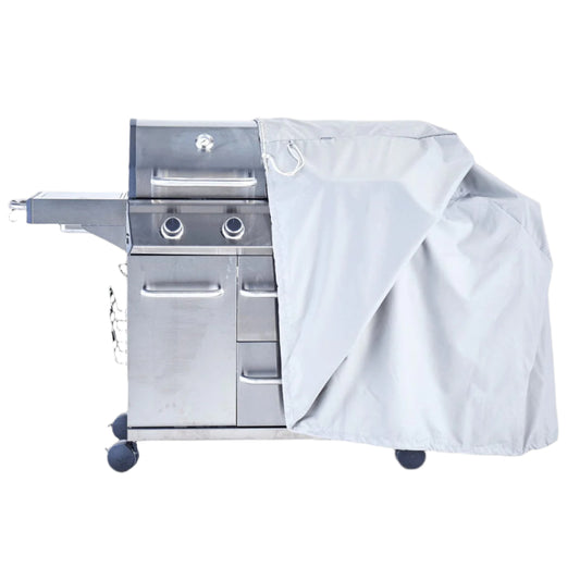 Bricocenter COPERTURA PER BBQ A GAS 188X57X97CM GRIGIO CHIARO