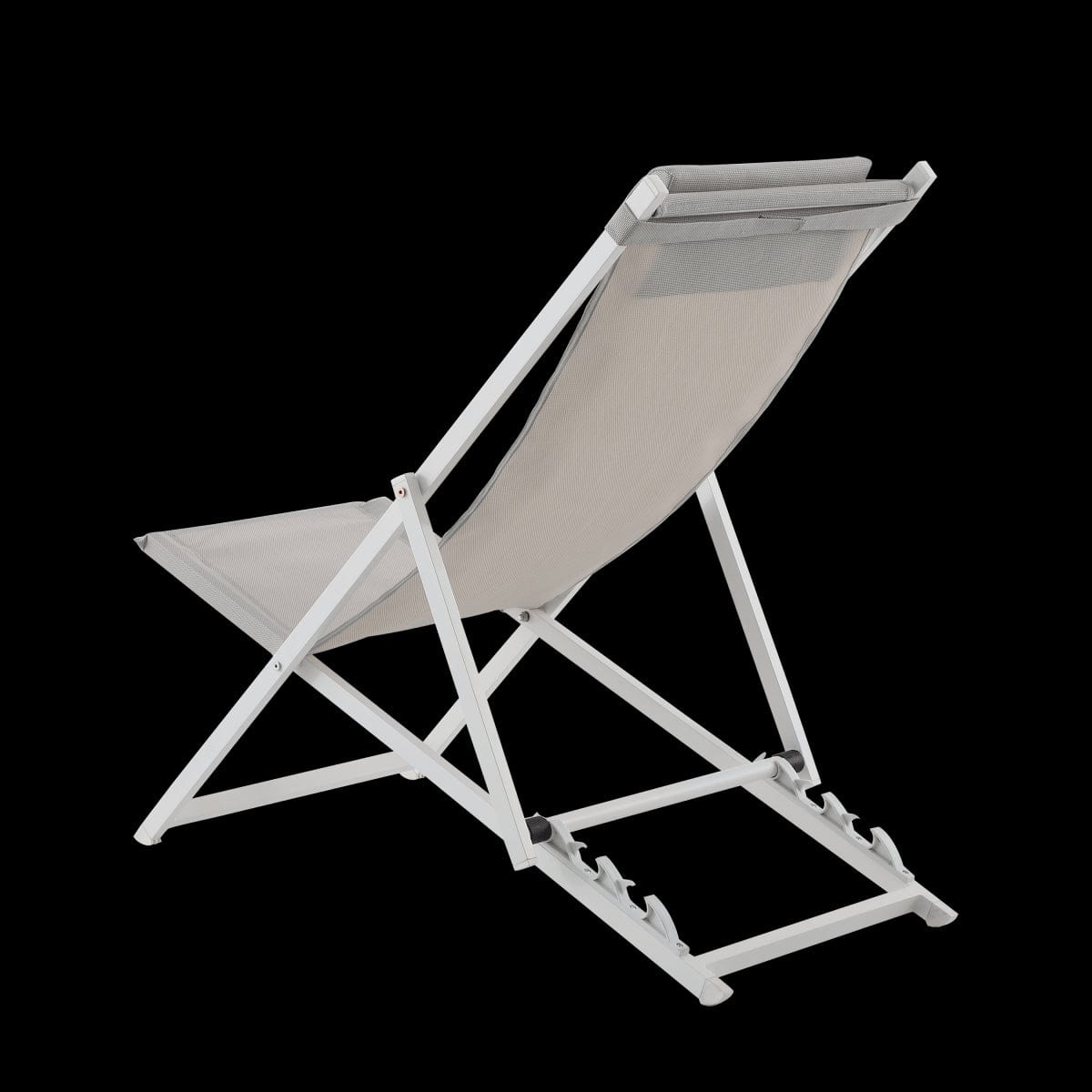 Bricocenter CRUZ NATERIAL LOUNGE CHAIR WITH CUSHION 113.5X58 WHITE