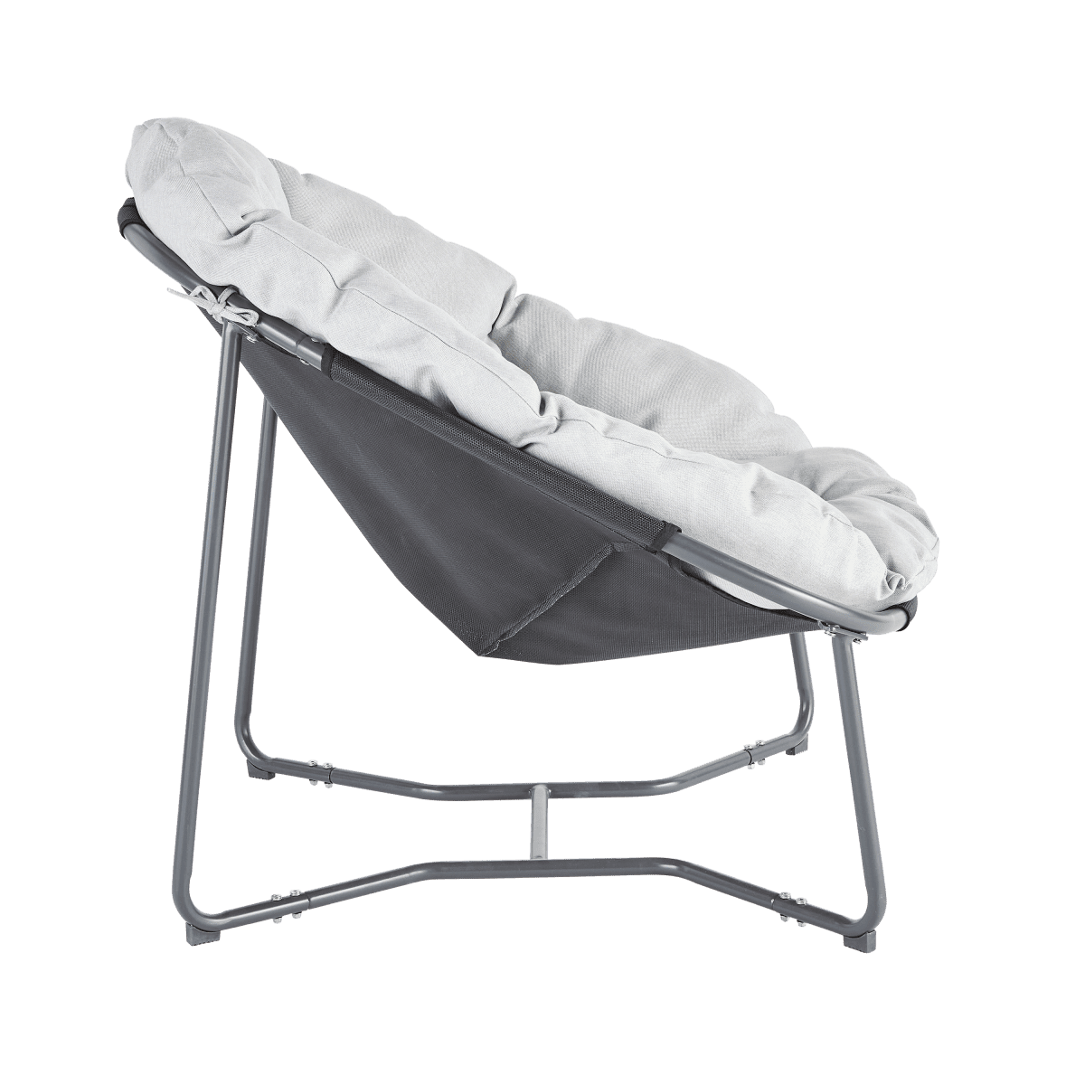 COCOON NATERIAL ANTHRACITE ARMCHAIR 92X95.5X79.5 WITH UPHOLSTERED CUSHION