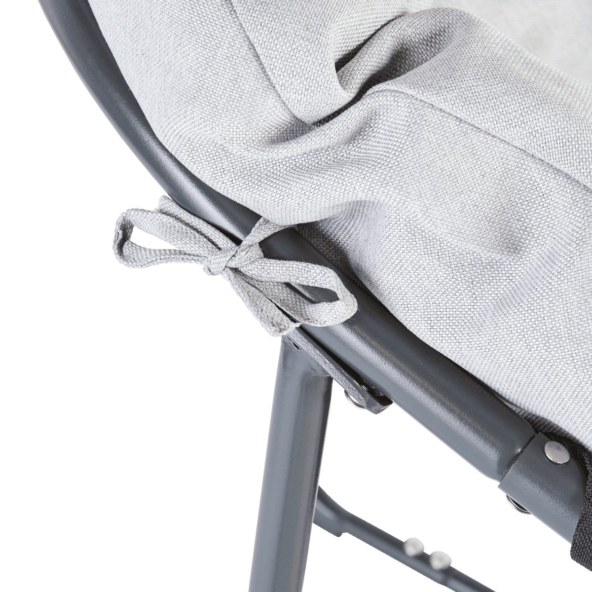 COCOON NATERIAL ANTHRACITE ARMCHAIR 92X95.5X79.5 WITH UPHOLSTERED CUSHION