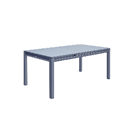 ODYSSEA II EASY NATERIAL TABLE 180/240X100 ANTHRACITE ALUMINUM GLASS TOP