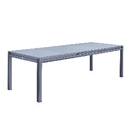 TABLE ODYSSEA II EASY NATERIAL 256/320X100 ANTHRACITE ALUMINIUM GLASS